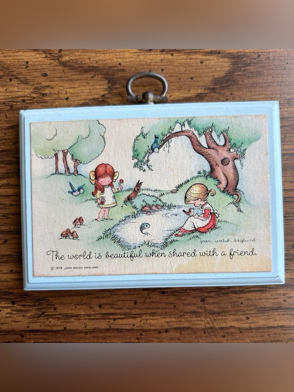 Vintage 70s hallmark plaque